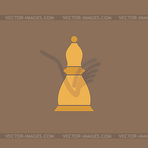 Chess officer icon - vector clipart