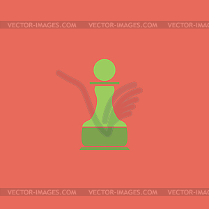 Chess Pawn Icon - vector EPS clipart