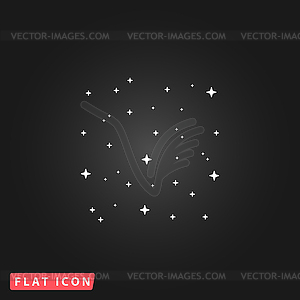 Starry sky icon - vector clipart