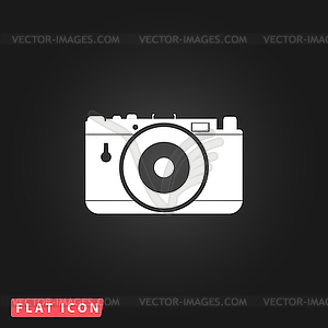 Photo camera icon - vector clip art