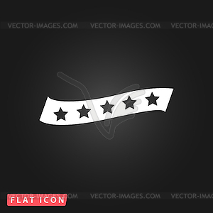 Recommended bestseller star ribbon - vector clipart