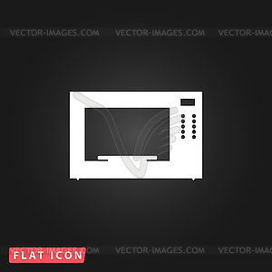 Microwave oven icon - vector clip art