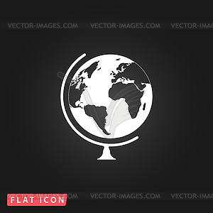 Globe icon - vector clip art