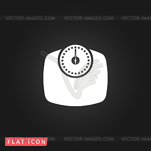 Bathroom flat icon - vector clipart