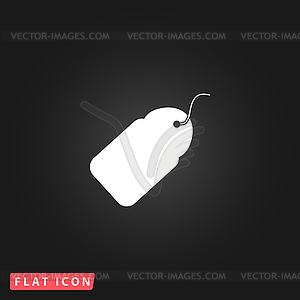 Tag flat icon - vector clip art