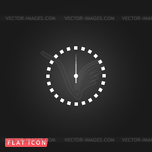 Scales screen circle icon - vector image