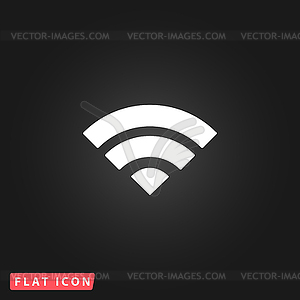 RSS flat icon - vector clipart