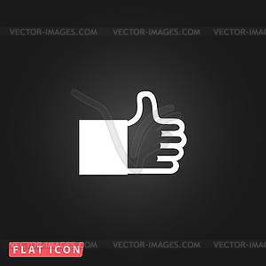 Thumb up icon - vector image