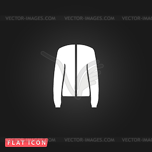 Jacket flat icon - vector clipart / vector image
