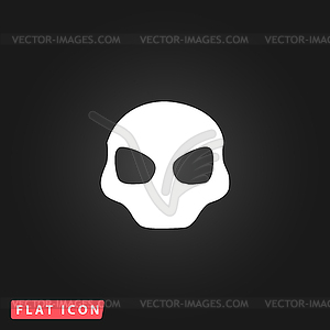 Alien Head Icon - vector clipart