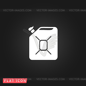Jerrycan oil icon - vector EPS clipart