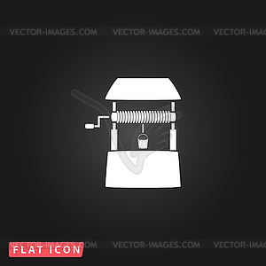 Water Well flat - vector clipart