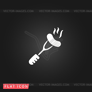 Sausage flat icon - vector clip art