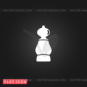 Icon of chess pawn - vector image