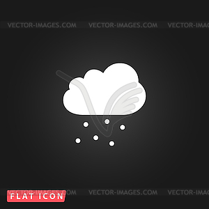 Cloud with hail - vector image