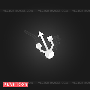 Usb icon - - vector clip art