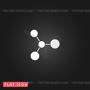 Molecule icon - vector image