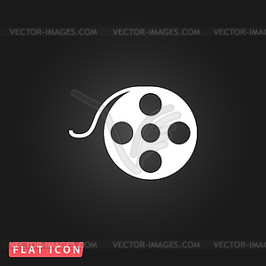 Film reel icon - vector image