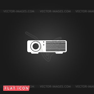 Projector sign icon - vector image