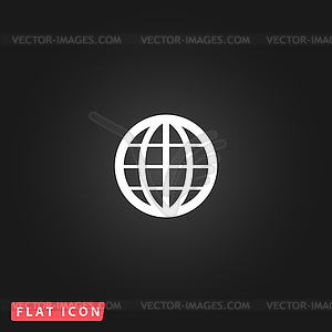 Earth Globe Emblem - vector clip art