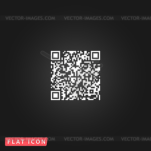 Qr code icon - vector image