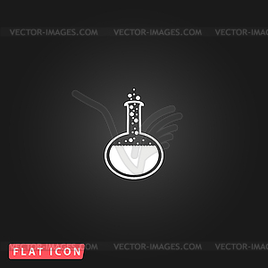 Set of Chemistry bulb simple pictogram - vector clipart