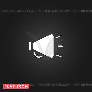 Simple mouthpiece flat icon - vector clip art