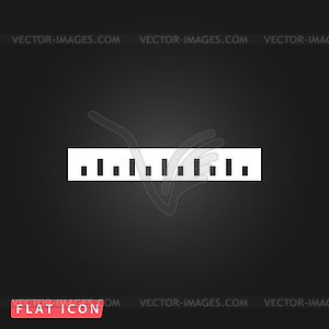 Straightedge icon - vector clip art