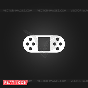 Portable Video Game Console - color vector clipart