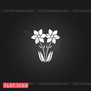 Spring flowers growing - vector clip art