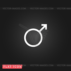 Male sign icon - vector clipart