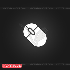 Computer mouse icon - royalty-free vector image