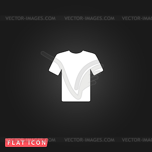 Tshirt flat icon - vector image