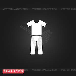 Uniform - pants and t-shirt - vector image