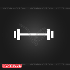 Barbell - Single Icon - vector image