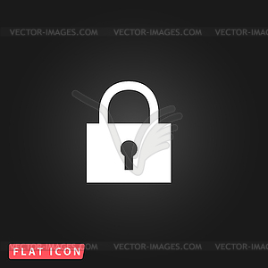 Lock pad icon - vector image