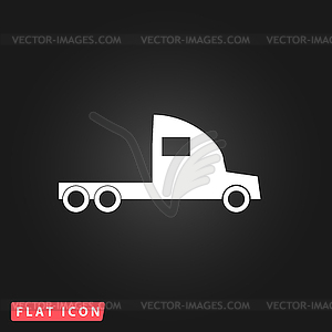 Truck without trailer - vector clipart