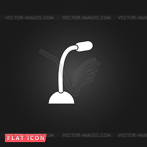 Computer microphone icon - vector clipart