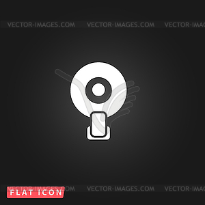 Web camera icon - vector image