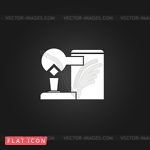 Coffee maker flat icon - vector image