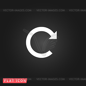Arrow rotation - vector image
