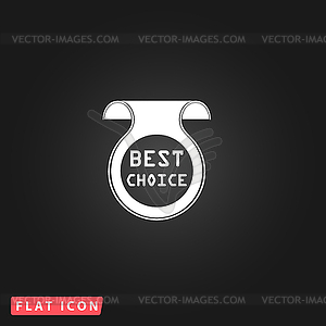 Bookmark with Best Choice message - vector EPS clipart