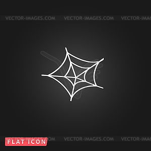 Spiderweb icon. Web symbol - vector clip art