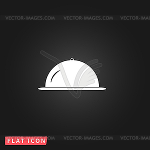 Restaurant cloche icon - vector clipart