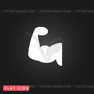 Fitness arm icon - vector clipart