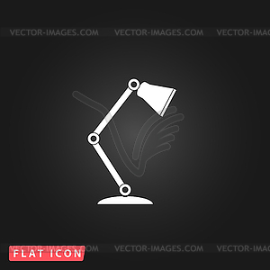 Reading-lamp flat icon - vector image