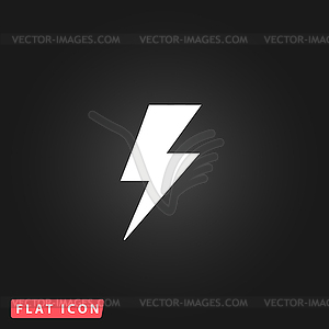 Bolt flat icon - vector clip art
