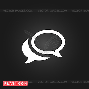 Chat or Dialogue Icon - vector clipart