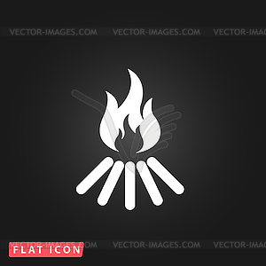 Bonfire icon - vector clipart