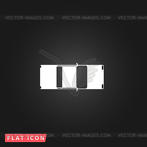 Car top view - vector image